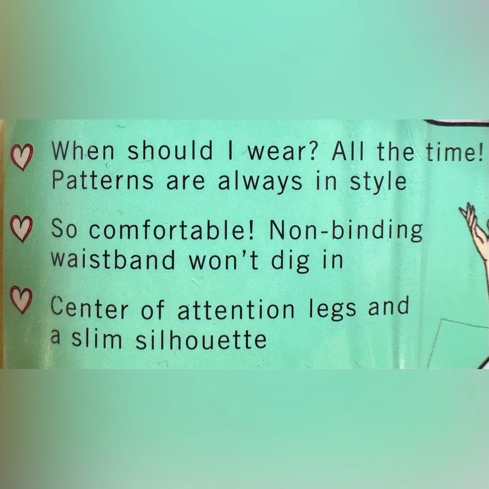 Spanx Love Your Assets/Sara Blakely Reversible Shaping Patterned Tights  - NIP